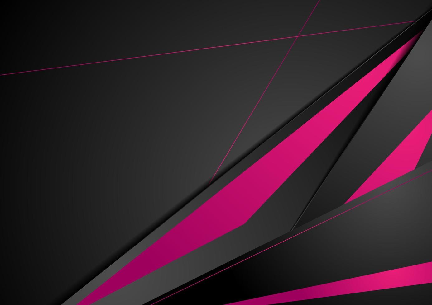 Purple and black tech corporate abstract background vector