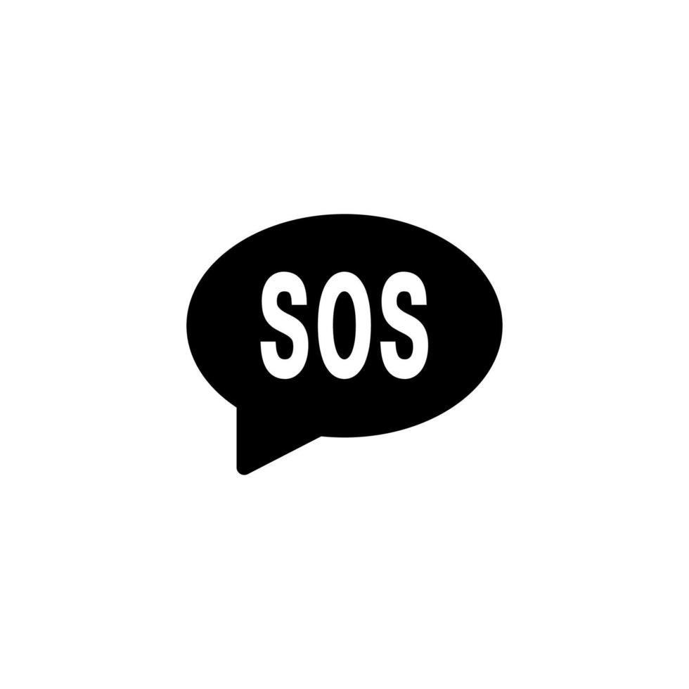 help request message icon vector