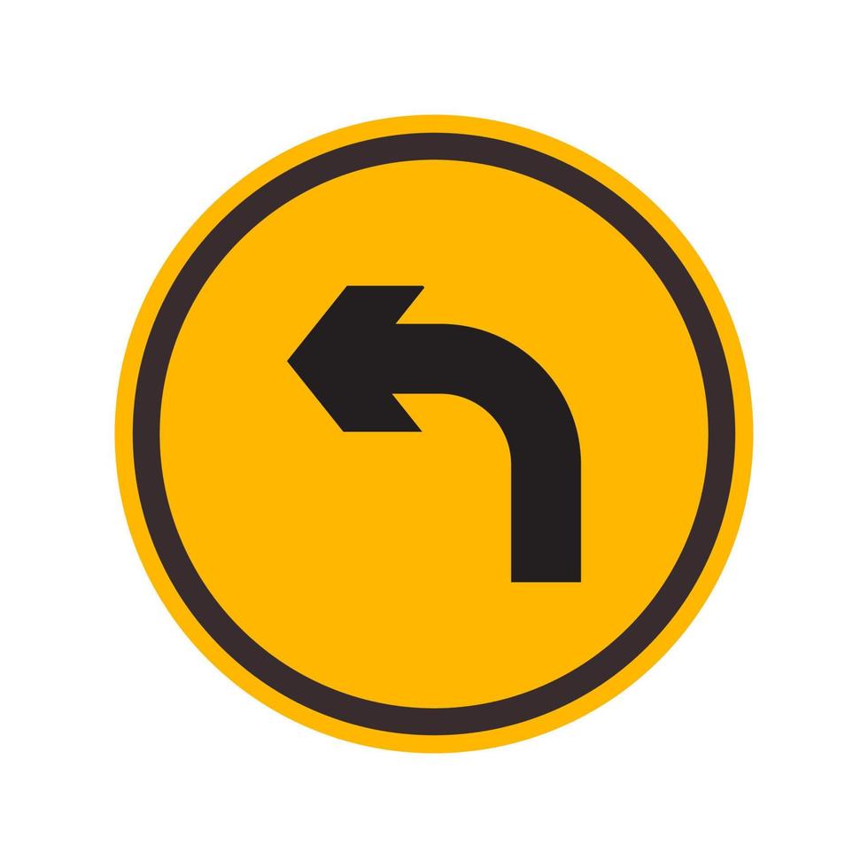 Road traffic sign. Proceed straight. Vector illustration isolated on white background