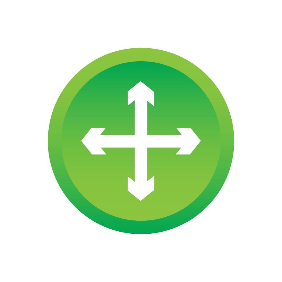 White sign on green rounded square button with gray reflection, black shadow on white background. Glossy style. Vector illustration web design element