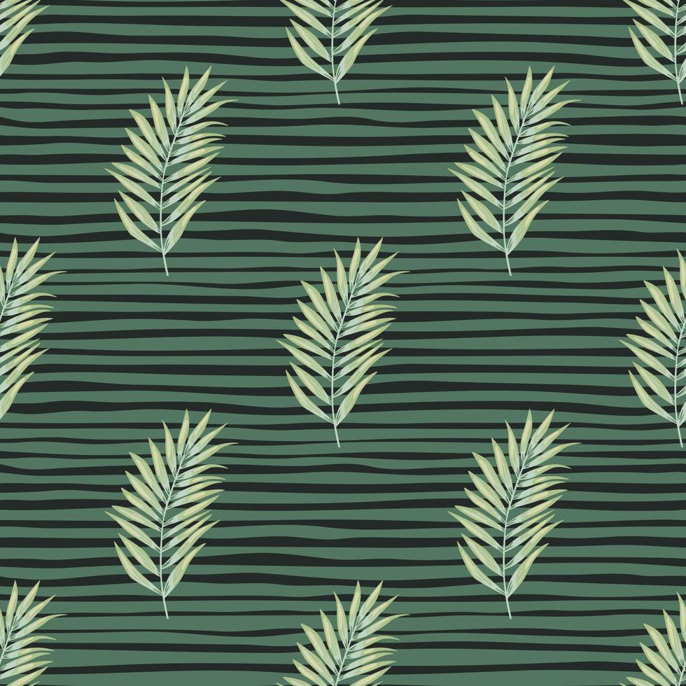 Abstract exotic plant seamless pattern. Tropical palm leaves pattern. Fern leaf wallpaper. Botanical texture. Floral background. vector