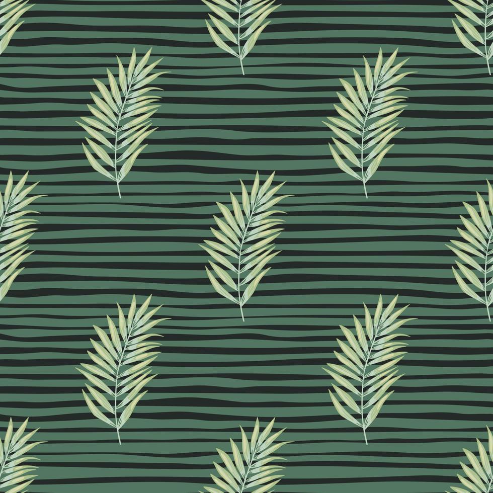 resumen exótico planta sin costura modelo. tropical palma hojas modelo. helecho hoja fondo de pantalla. botánico textura. floral antecedentes. vector