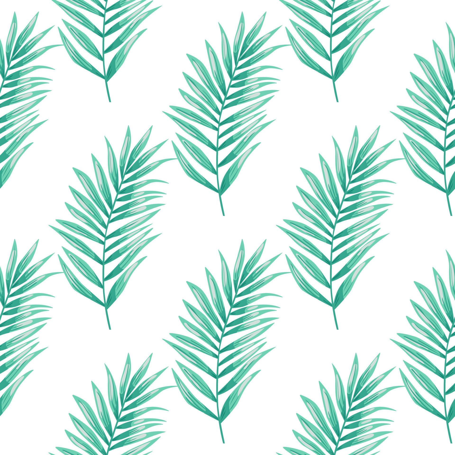 Abstract Exotic Plant Seamless Pattern Tropical Palm Leaves Pattern