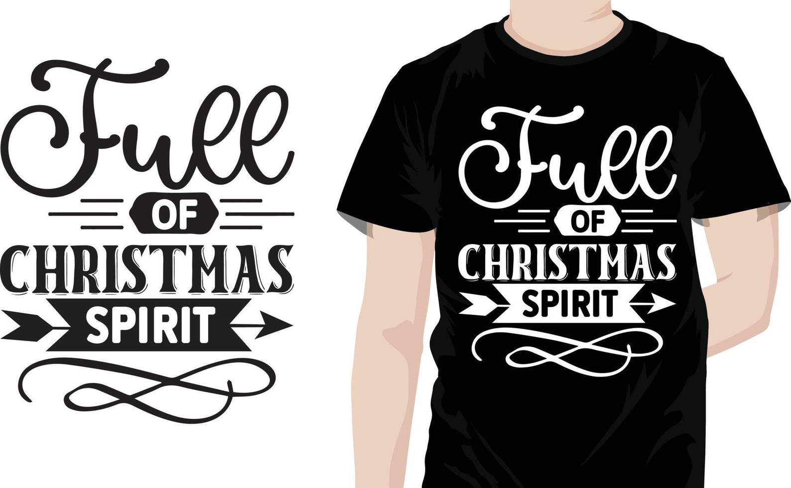 Full of Christmas Spirit vector