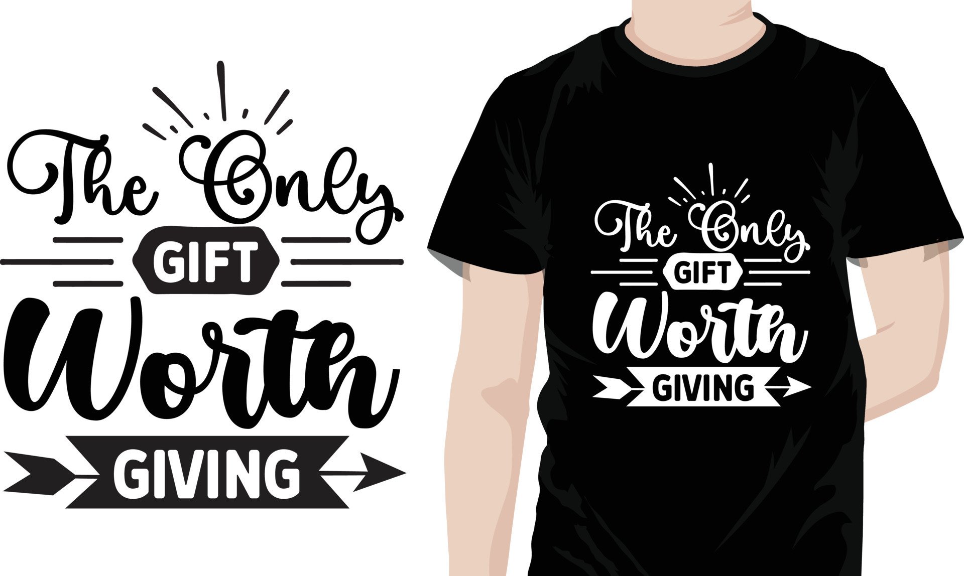 The Only Gift Worth Giving 23118665 Vector Art at Vecteezy