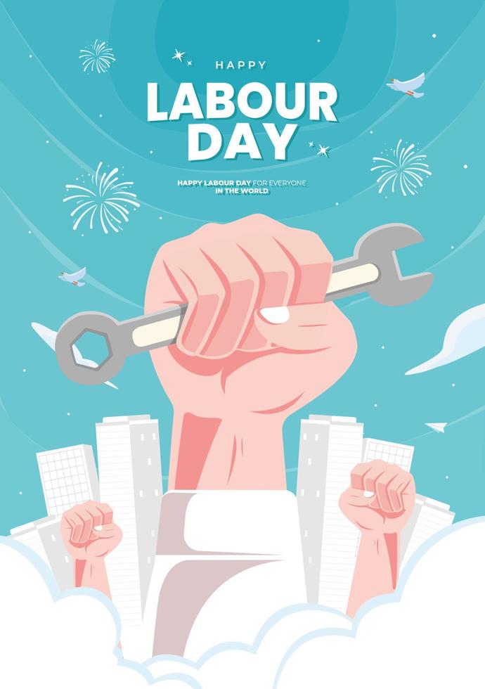 labor día concepto ilustración vector