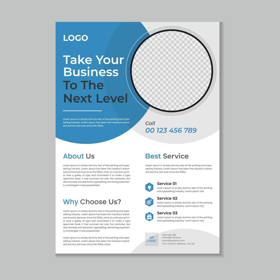 Corporate business flyer layout, Flyer cover design, Annual report, Corporate presentation, Digital marketing layout, Digital marketing flyer, Business brochure template design with mockup vector