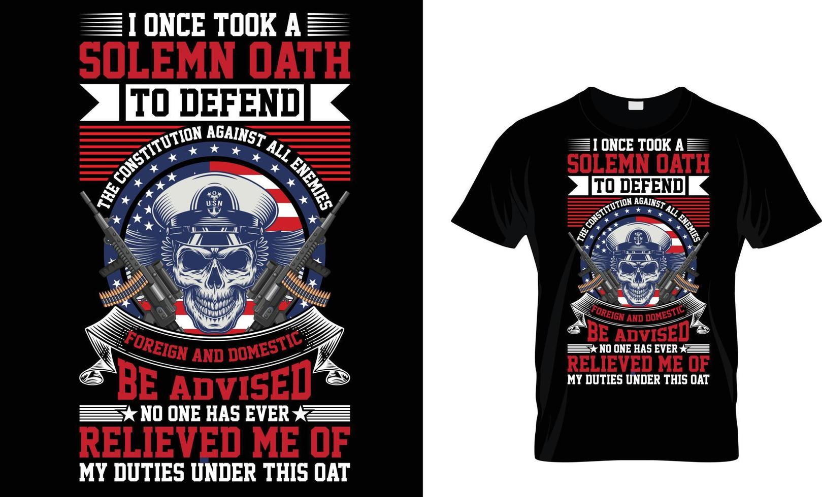 Veteran T-Shirt design vector