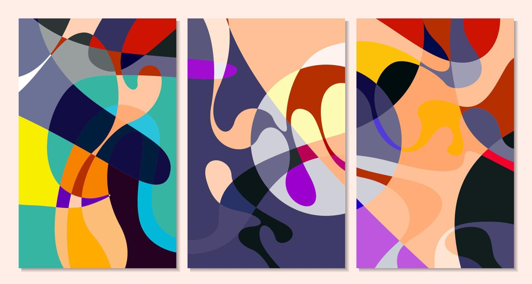 Vector Illustration colorful liquid and fluid abstract for banner template