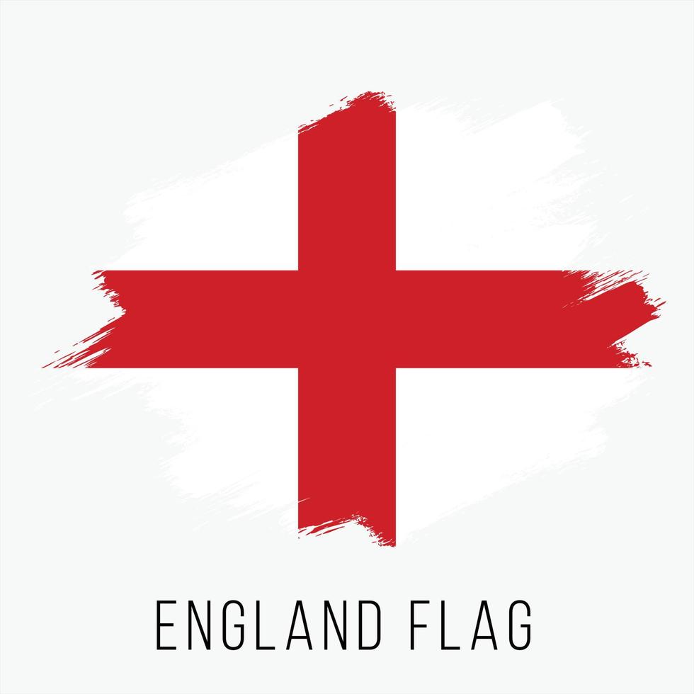 Grunge England Vector Flag