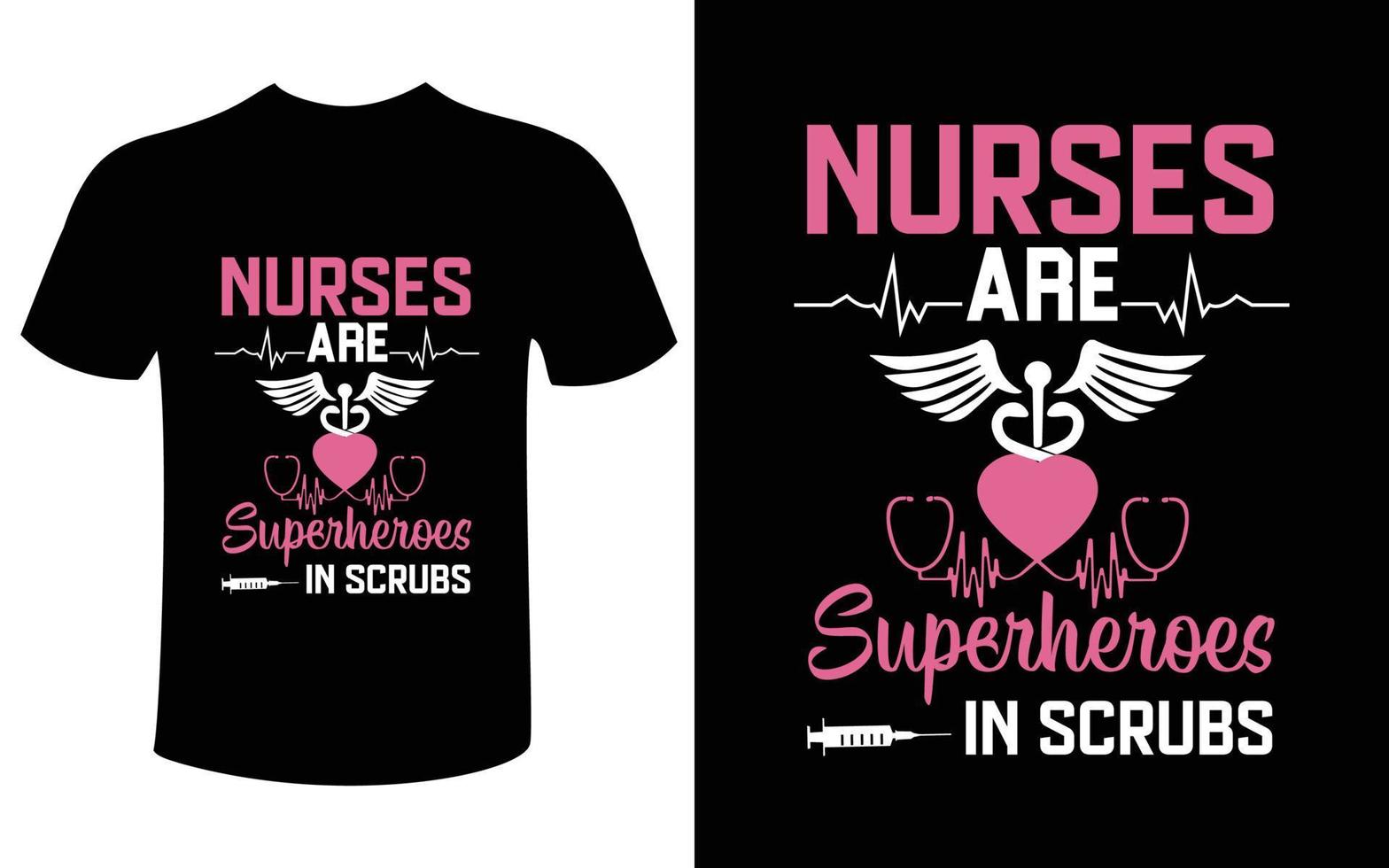 nurse t-shirt design vector