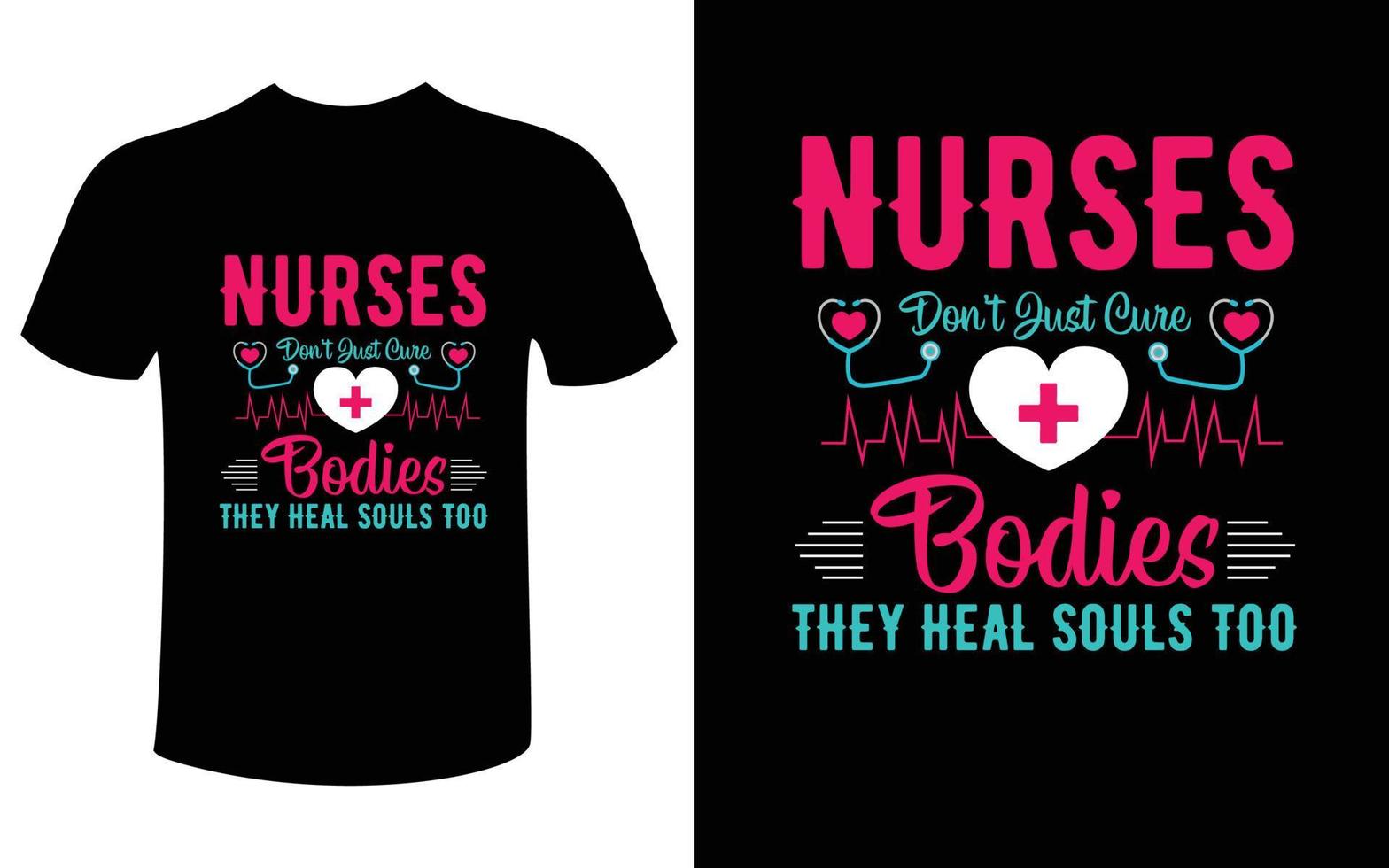 nurse t-shirt design vector