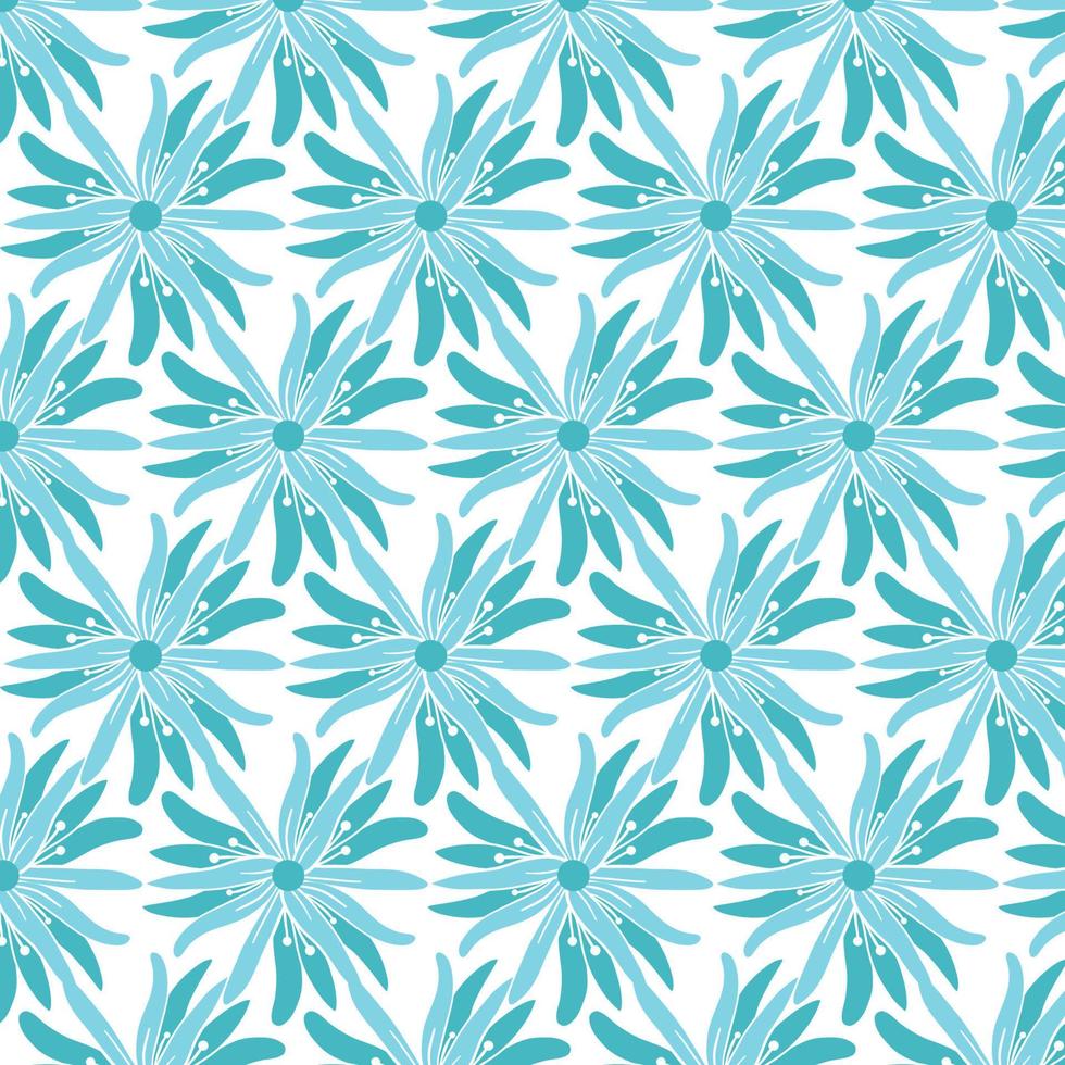 Seamless floral pattern. Cute retro textures. Flowers and dots for fabric, paper, packaging design. vector