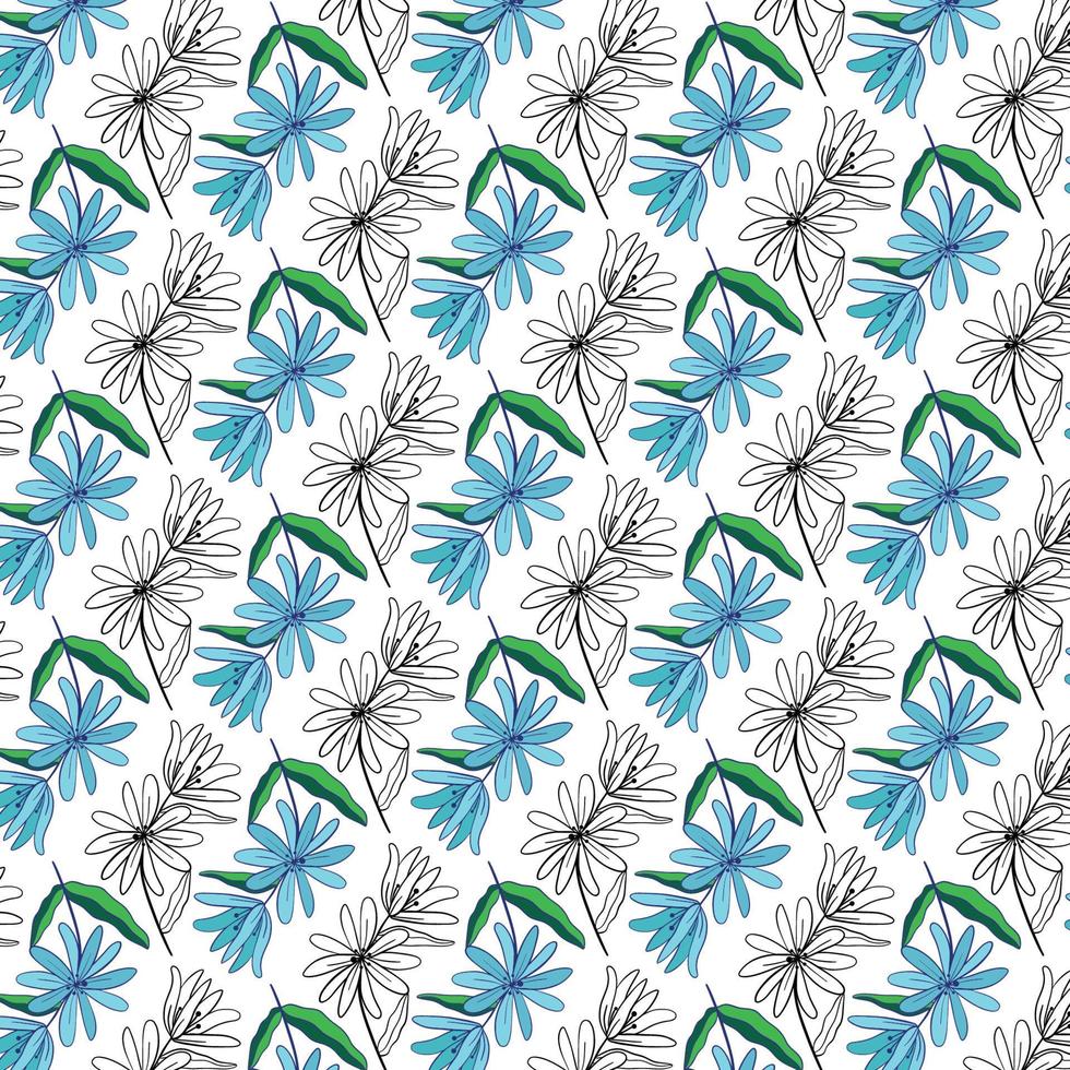 Seamless floral pattern. Cute retro textures. Flowers and dots for fabric, paper, packaging design. vector