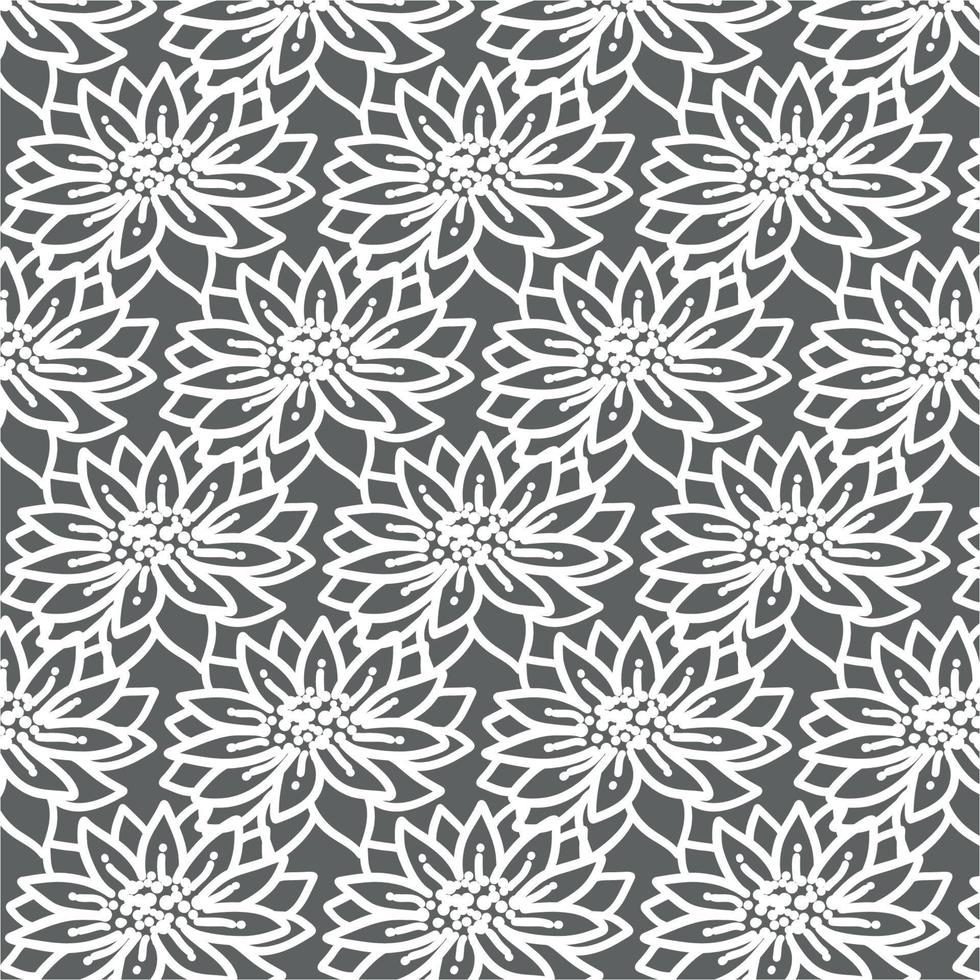 Seamless floral pattern. Cute retro textures. Flowers and dots for fabric, paper, packaging design. vector