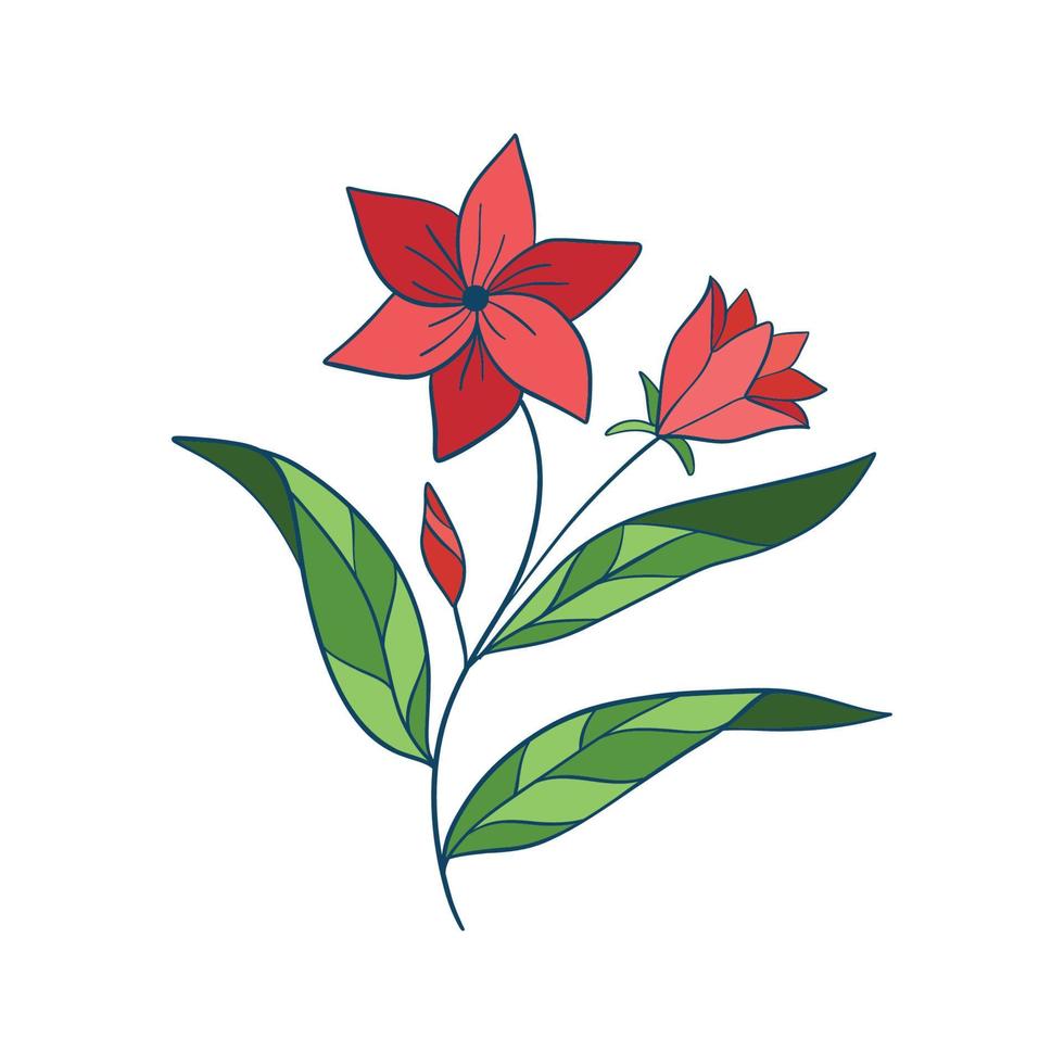 salvaje flor. floral herbario plantas con azul flores delicado campo y prado flores silvestres y hierbas. botánico plano vector ilustración de delicado verano flora aislado en blanco antecedentes