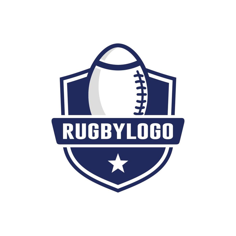 Rugby logo design vector