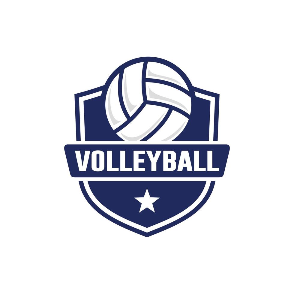 Volleyball logo design vector