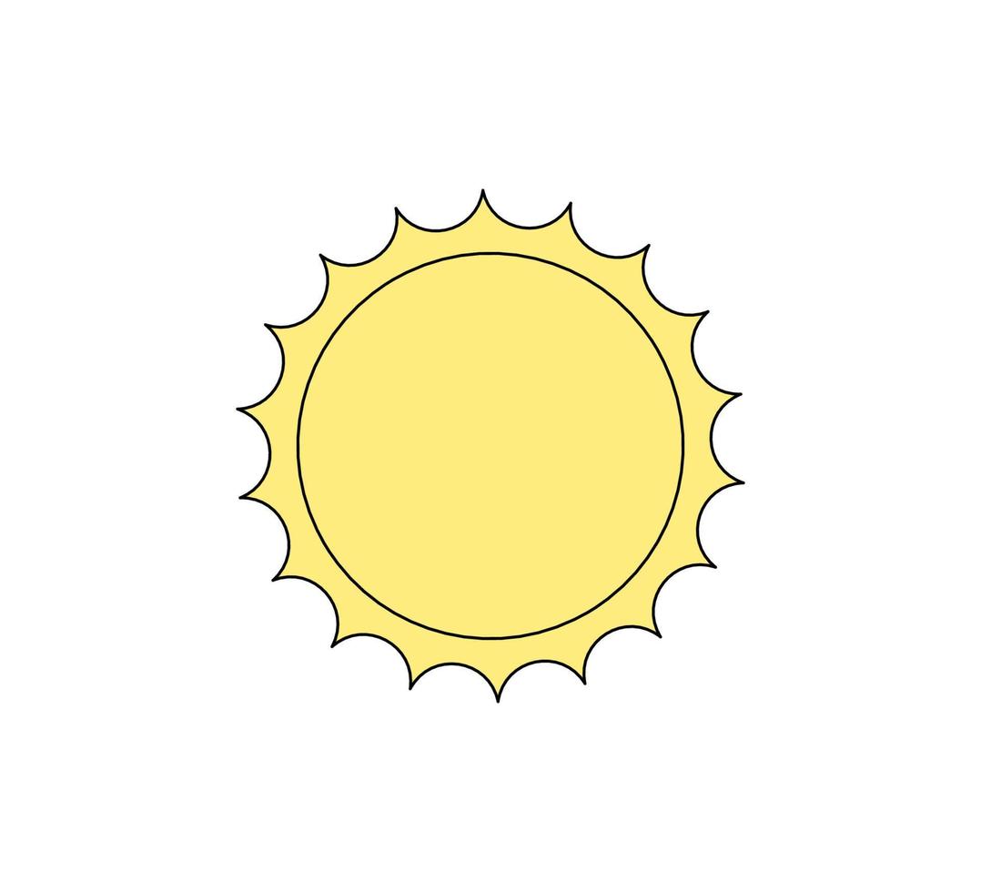 Retro groovy style shiny sun. Psychedelic hippie old solar. Abstract vintage hippy bright sticker. Trendy y2k pop culture or boho design vector eps element