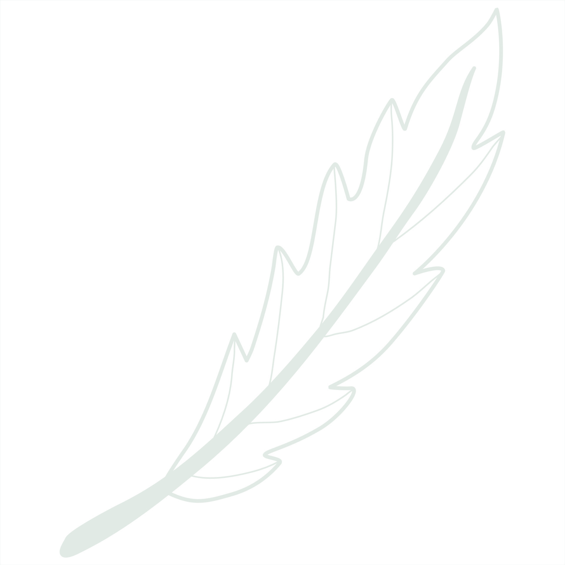 Line art leaf 23119243 Vector Art at Vecteezy