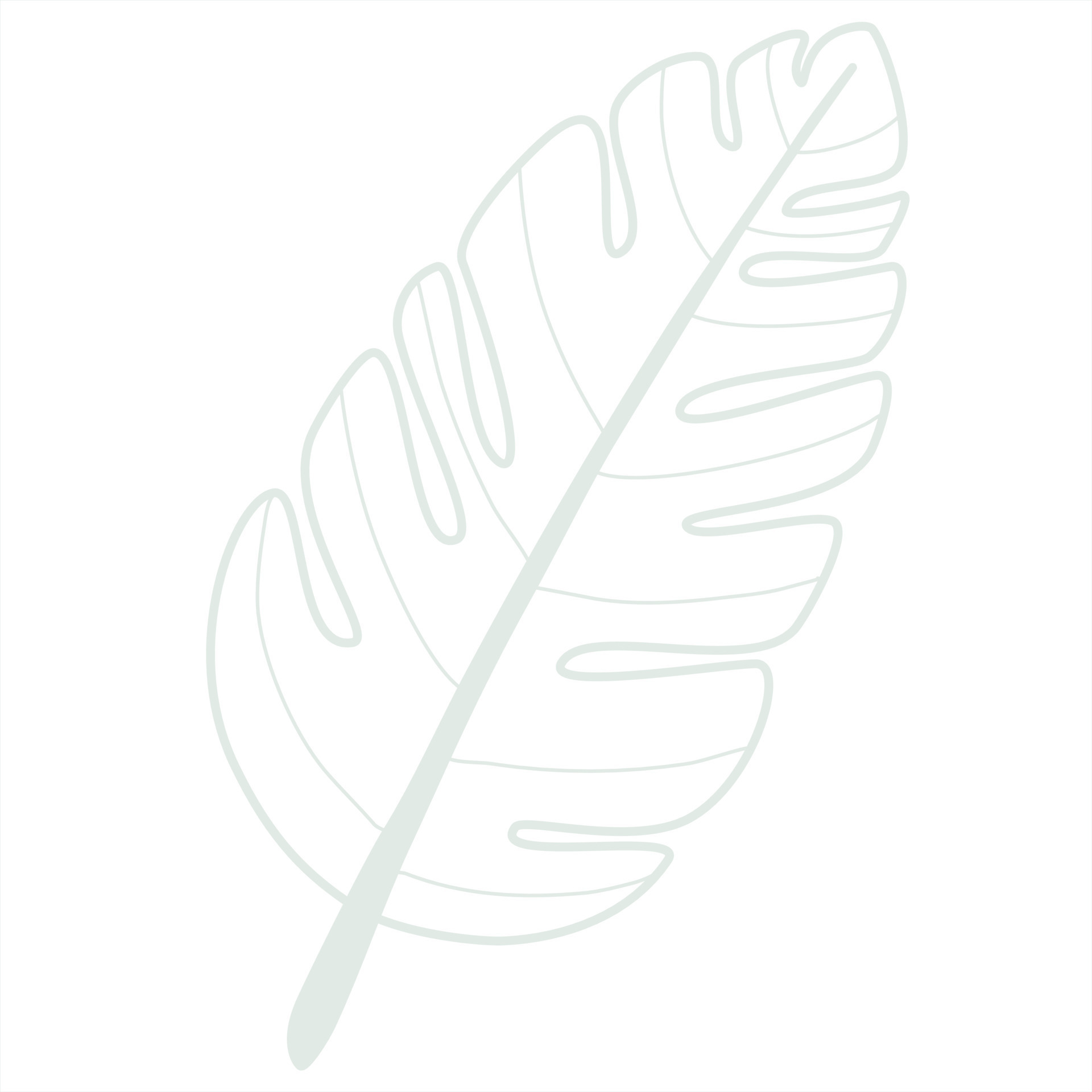 Line art leaf 23119254 Vector Art at Vecteezy