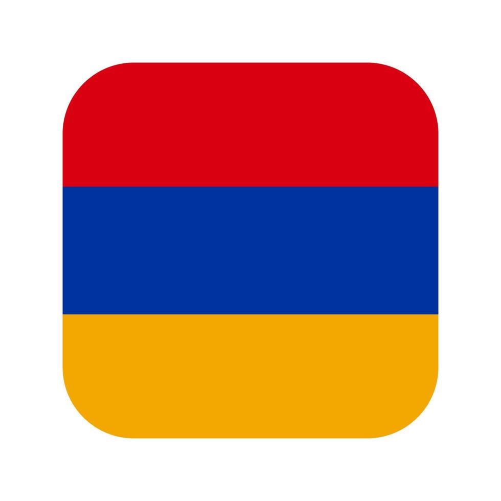 bandera de armenia simple ilustración para el día de la independencia o elección vector