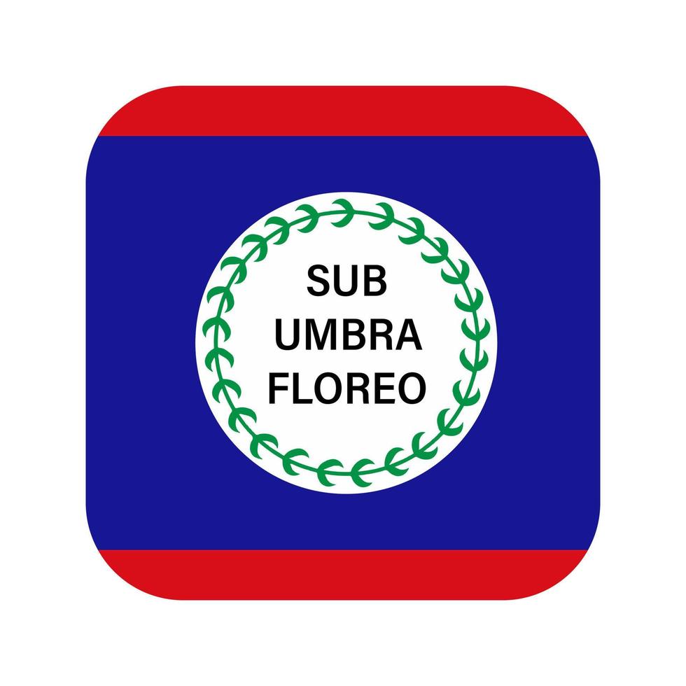 Belize flag simple illustration for independence day or election vector
