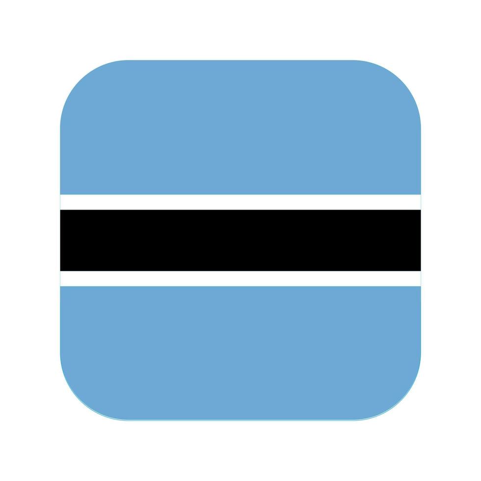 Botswana flag simple illustration for independence day or election vector
