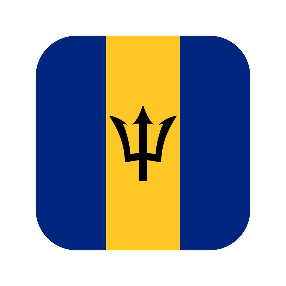 Barbados flag simple illustration for independence day or election vector