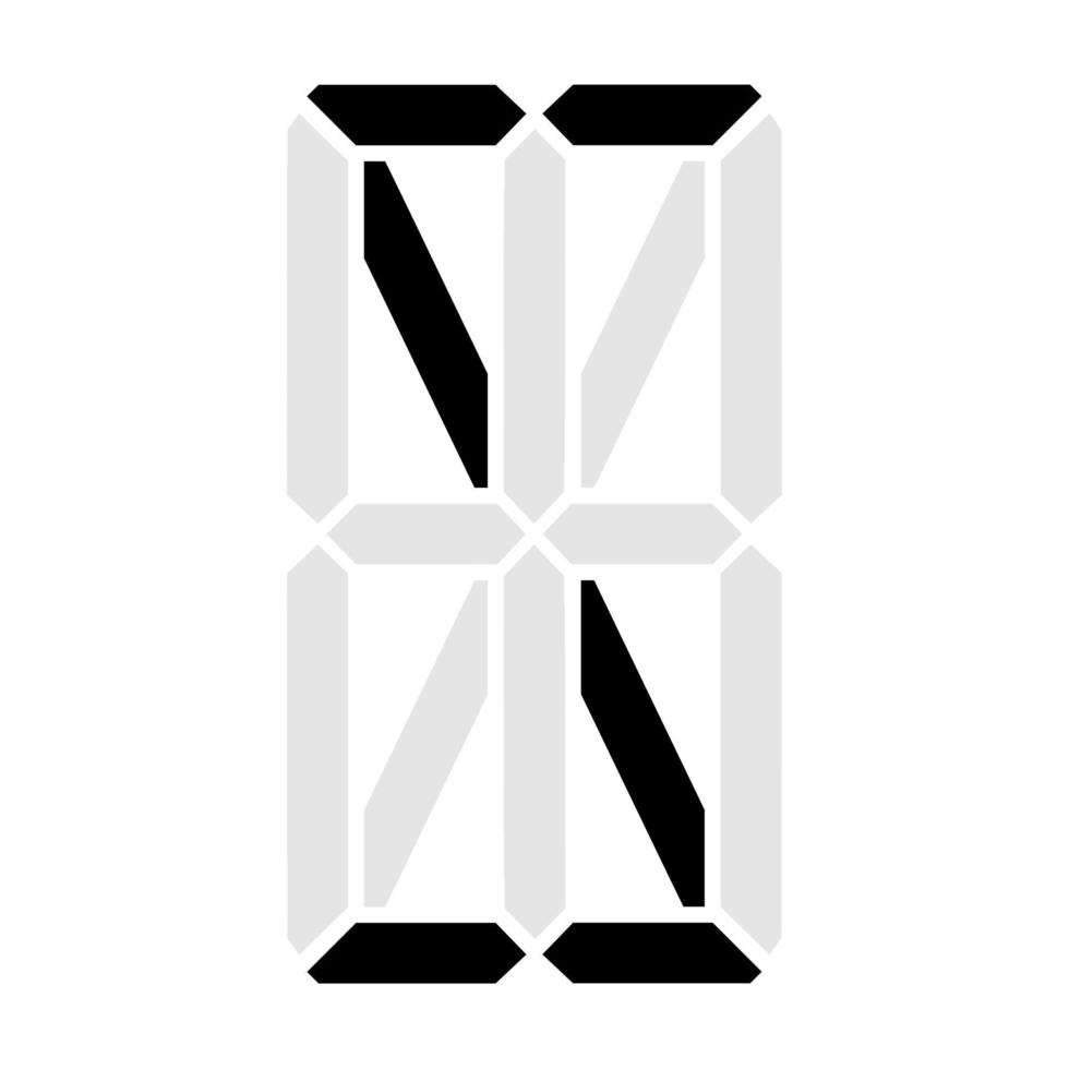 Simple illustration of digital letter or symbol Electronic figure of letter S vector