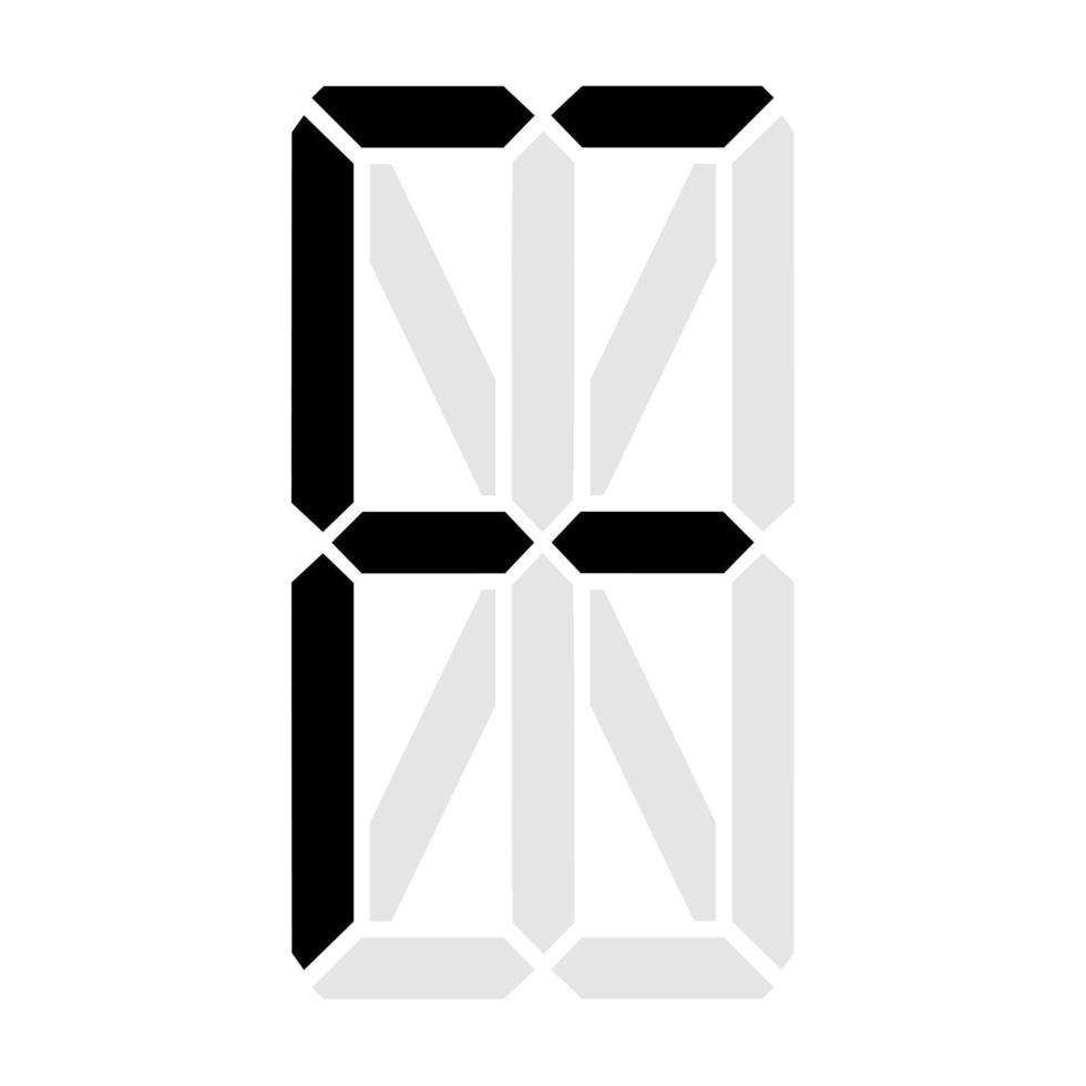 Simple illustration of digital letter or symbol Electronic figure of letter F vector