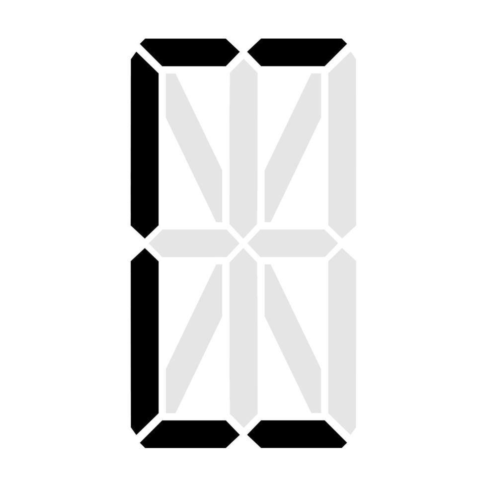 Simple illustration of digital letter or symbol Electronic figure of letter C vector