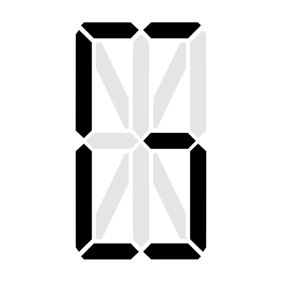 Simple illustration of digital letter or symbol Electronic figure of letter G vector