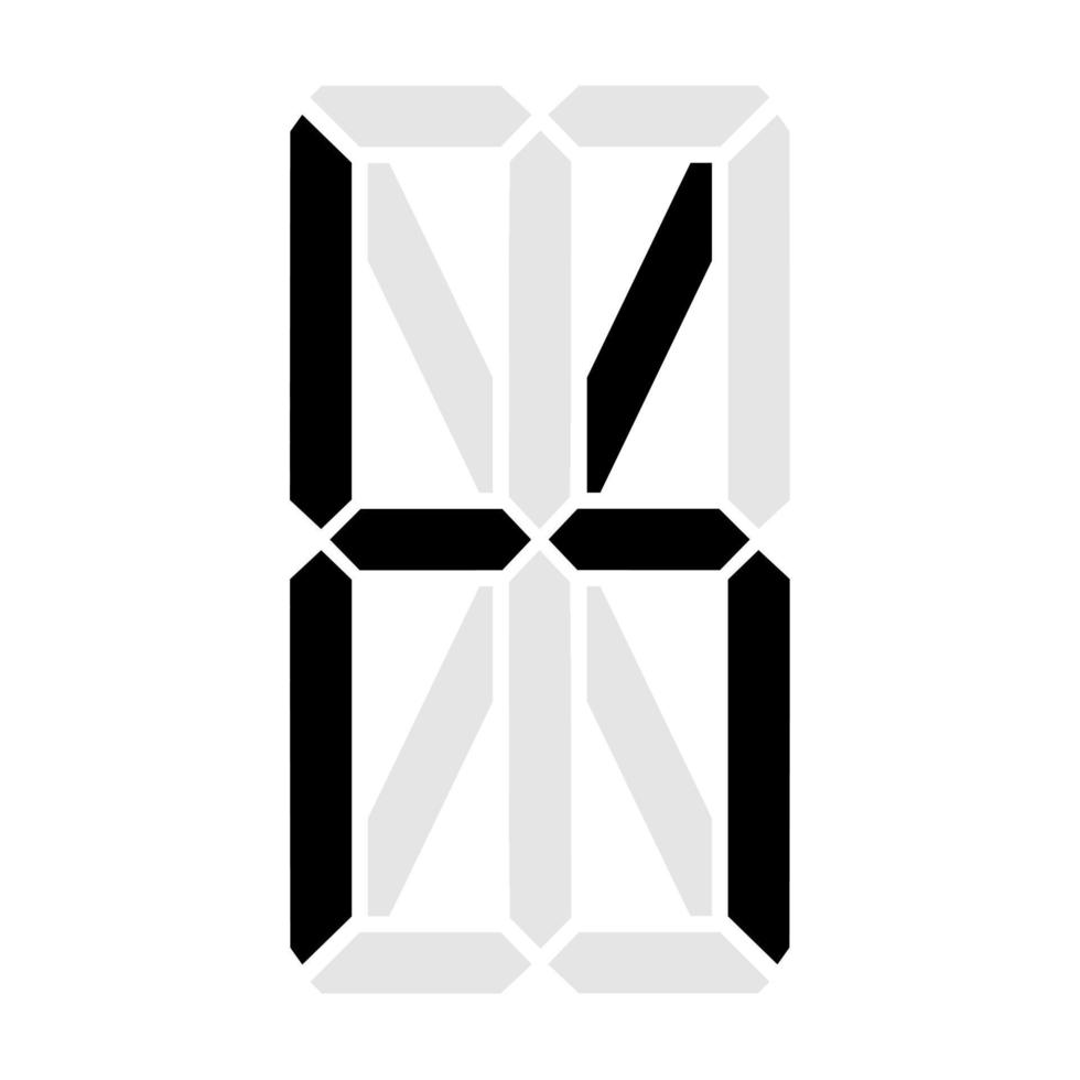 Simple illustration of digital letter or symbol Electronic figure of letter K vector