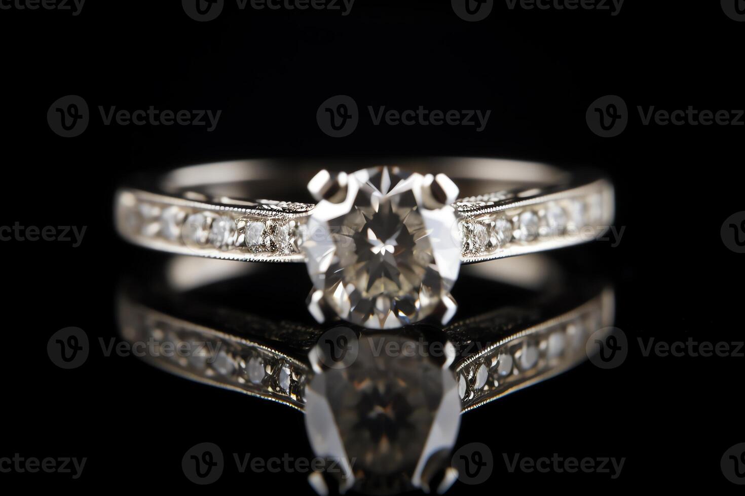Sparkling Diamond Engagement Ring photo