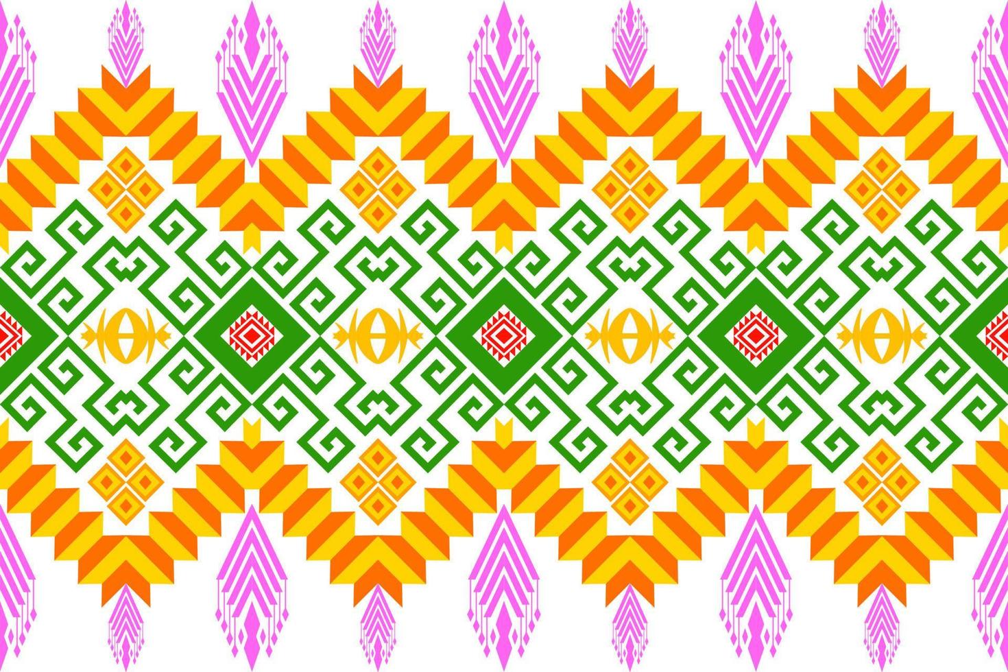Geometric ethnic oriental traditional art pattern.Figure tribal embroidery style.Design for ethnic background,wallpaper,clothing,wrapping,fabric,element,sarong,vector illustration vector