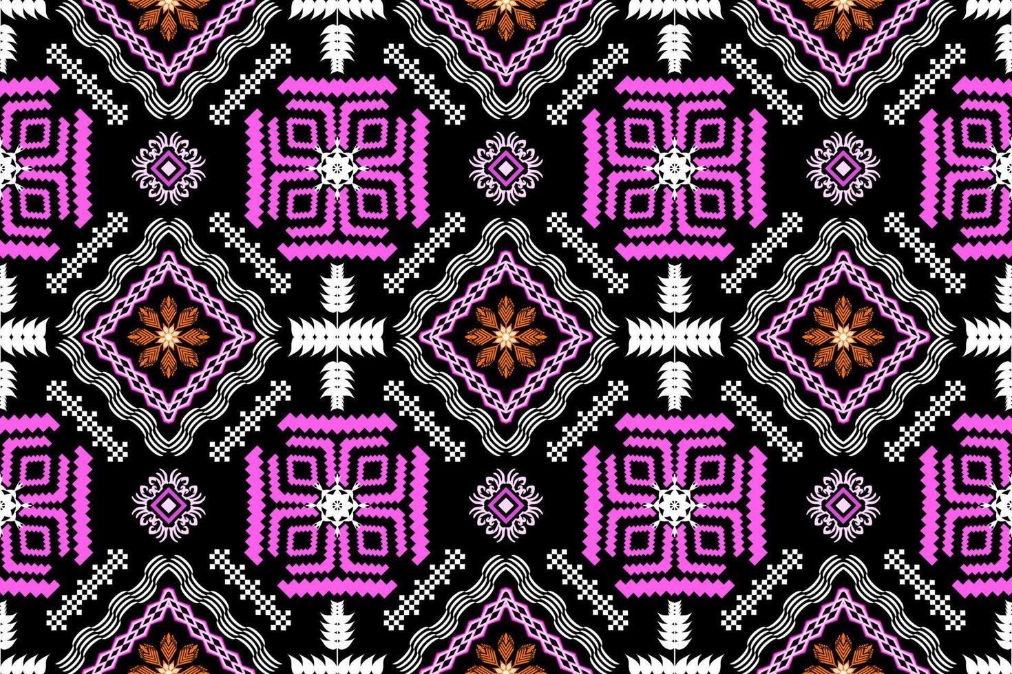 Geometric ethnic oriental traditional art pattern.Figure tribal embroidery style.Design for ethnic background,wallpaper,clothing,wrapping,fabric,element,sarong,vector illustration vector