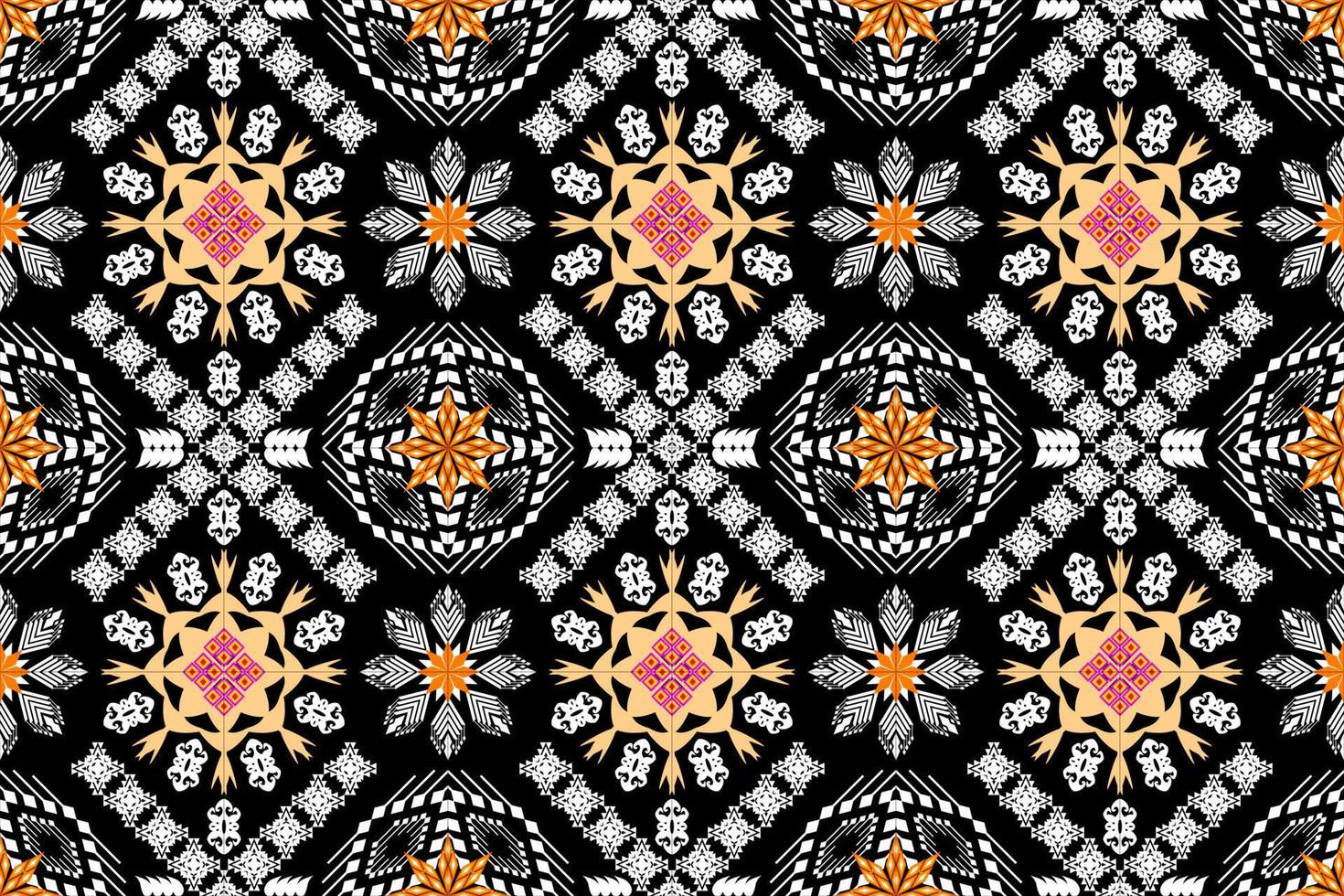 Geometric ethnic oriental traditional art pattern.Figure tribal embroidery style.Design for ethnic background,wallpaper,clothing,wrapping,fabric,element,sarong,vector illustration vector