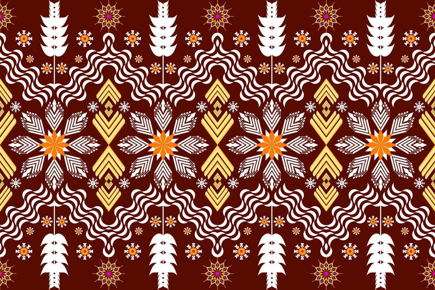 Geometric ethnic oriental traditional art pattern.Figure tribal embroidery style.Design for ethnic background,wallpaper,clothing,wrapping,fabric,element,sarong,vector illustration vector