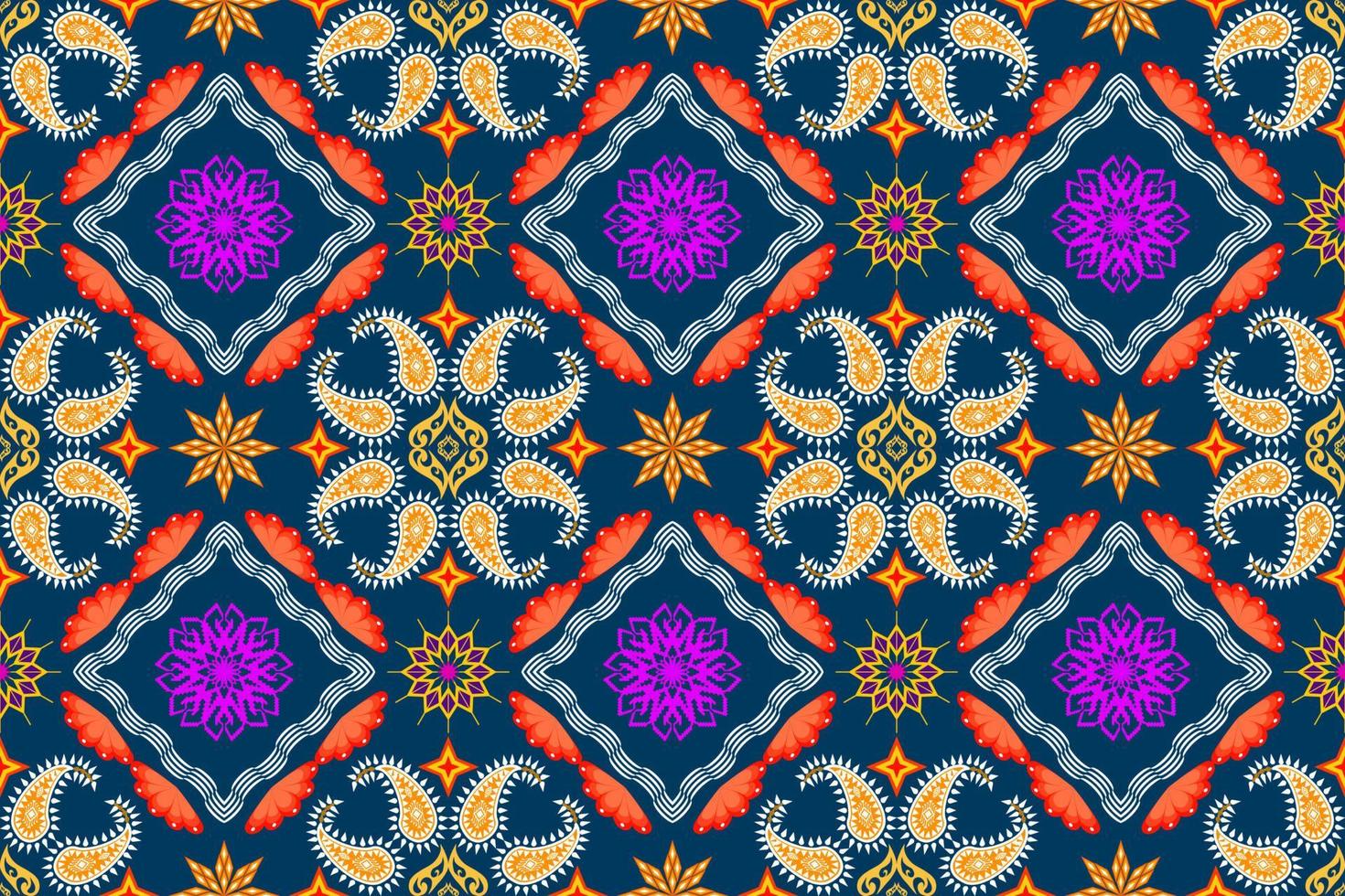 Geometric ethnic oriental traditional art pattern.Figure tribal embroidery style.Design for ethnic background,wallpaper,clothing,wrapping,fabric,element,sarong,vector illustration vector