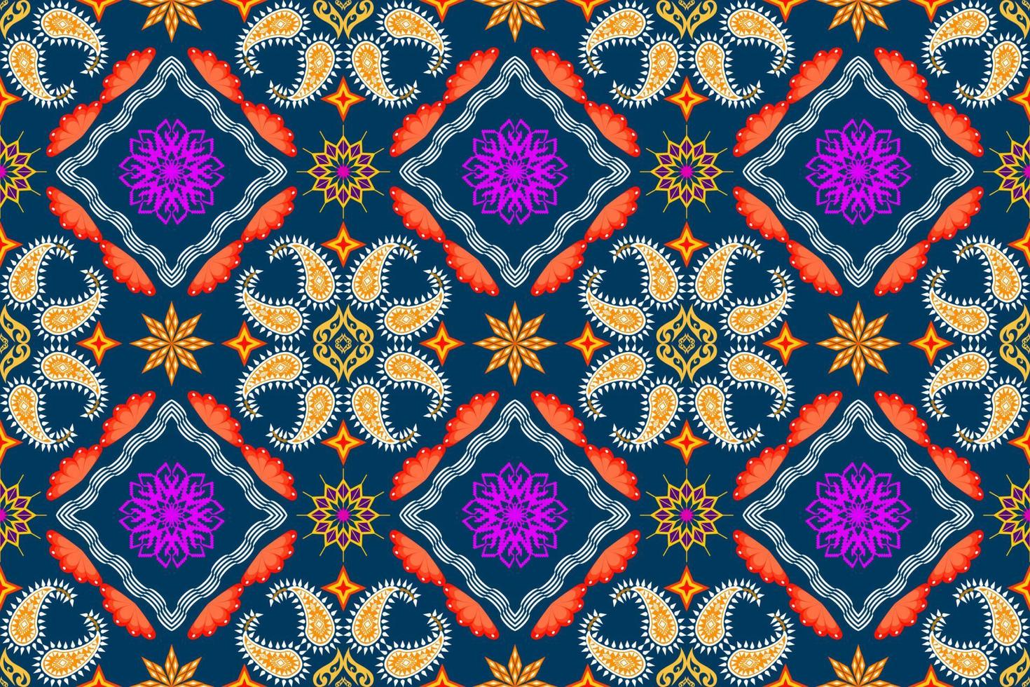 Geometric ethnic oriental traditional art pattern.Figure tribal embroidery style.Design for ethnic background,wallpaper,clothing,wrapping,fabric,element,sarong,vector illustration vector