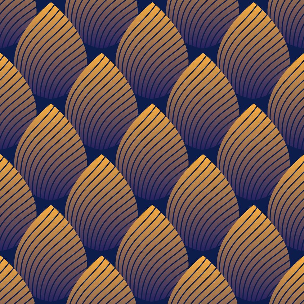 The geometric pattern with wavy lines. Seamless vector background. Repeating tile texture of this line on oval shape with gradient effect.