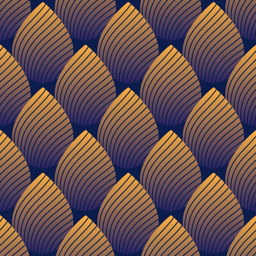 The geometric pattern with wavy lines. Seamless vector background. Repeating tile texture of this line on oval shape with gradient effect.