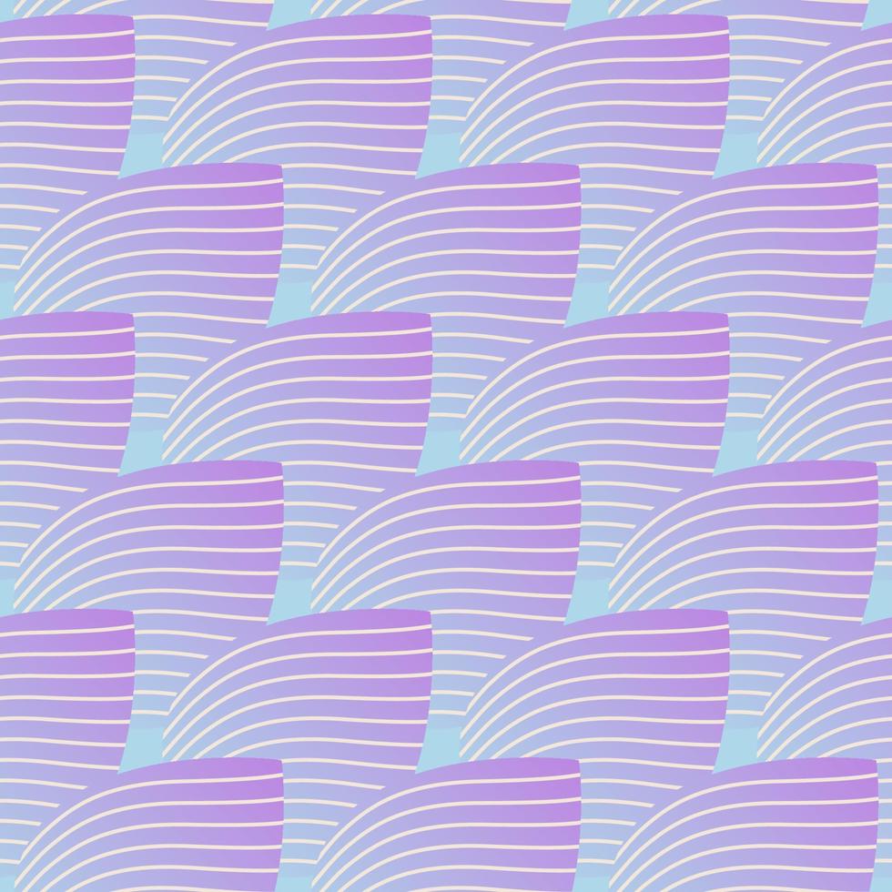 The geometric pattern with wavy lines. Seamless vector background. Repeating tile texture of this line on oval shape with gradient effect.