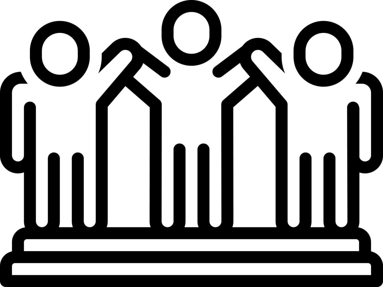 line icon for coalition vector