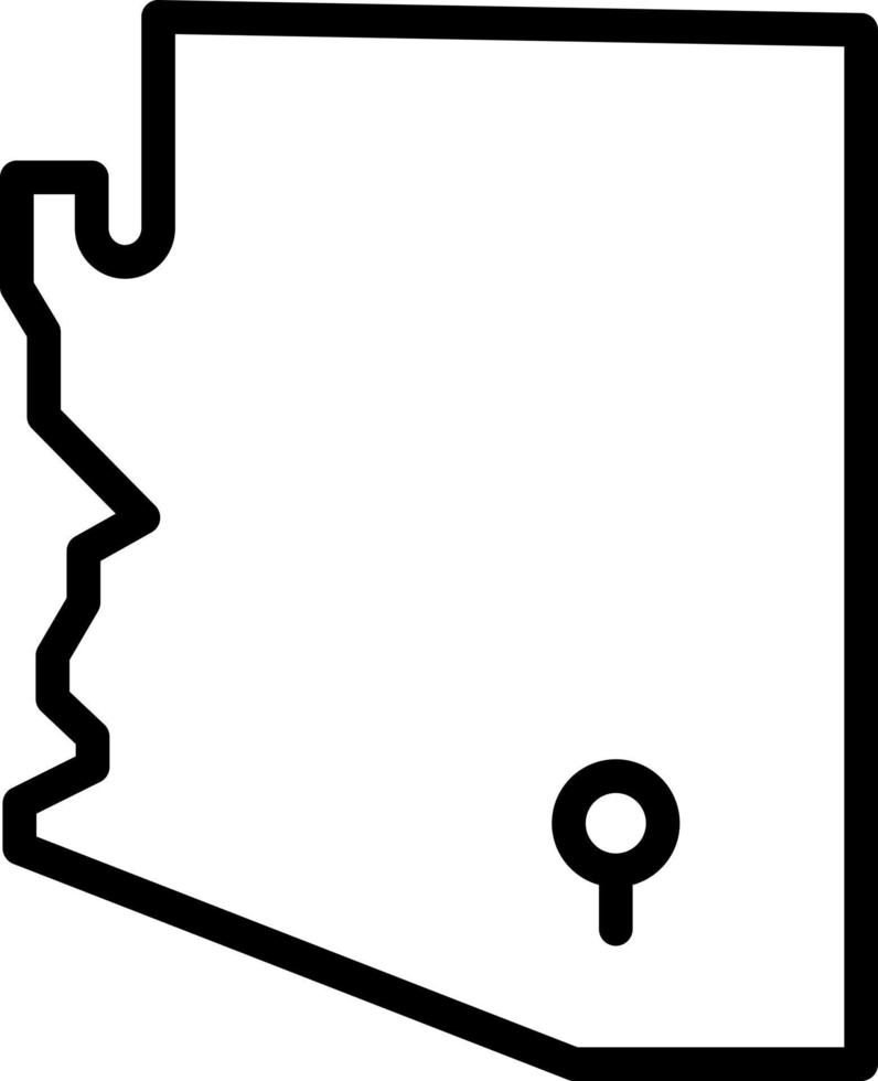 line icon for tucson vector