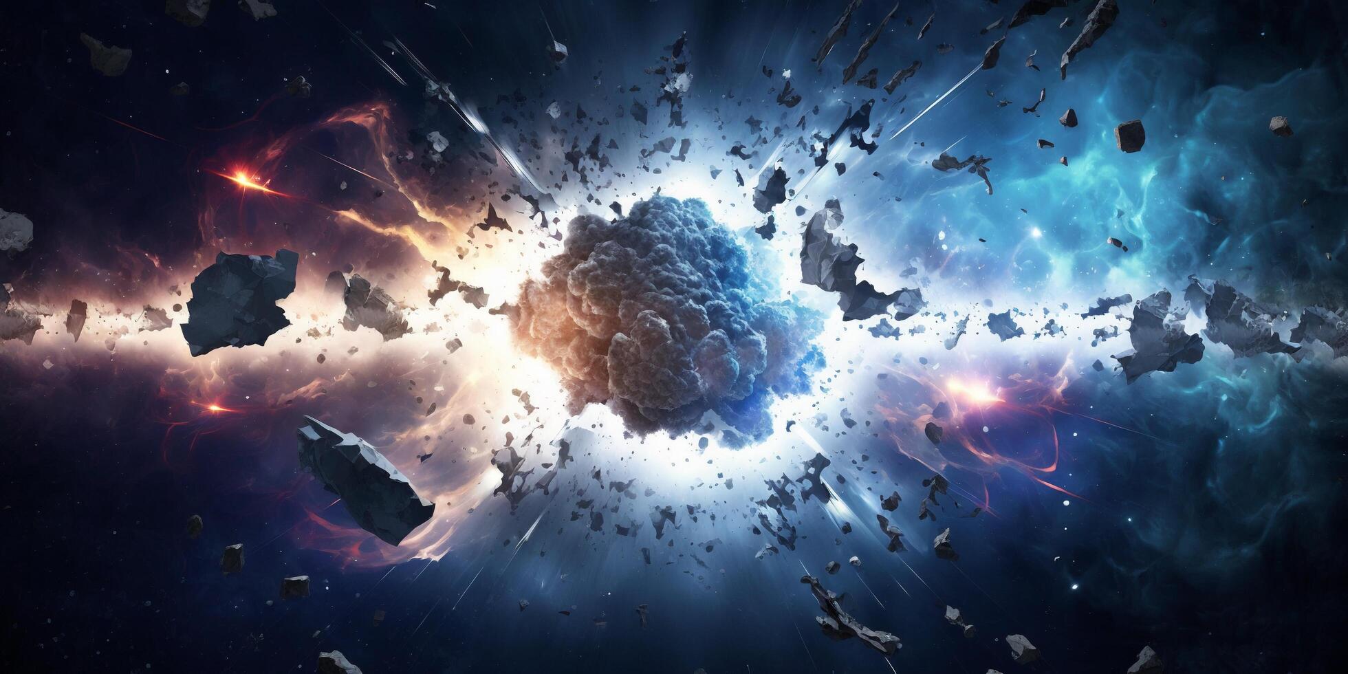 The Big Bang explosion with . photo