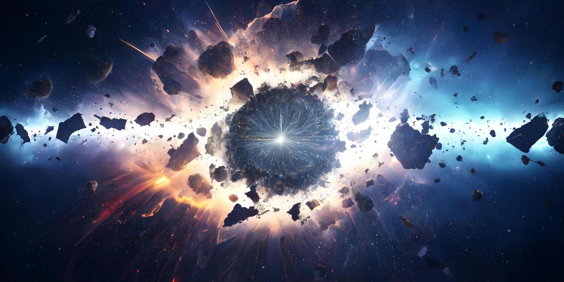 The Big Bang explosion with . photo