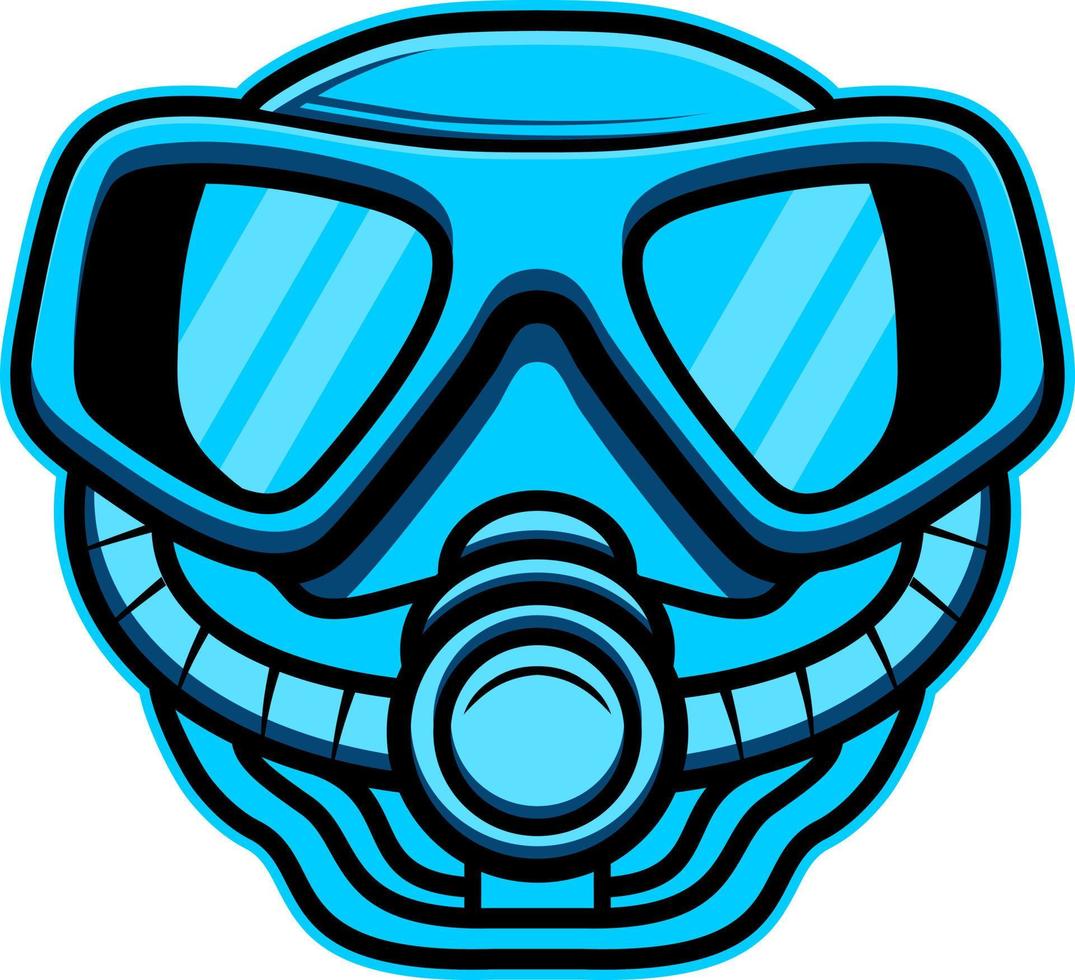 respirator mask design vector art