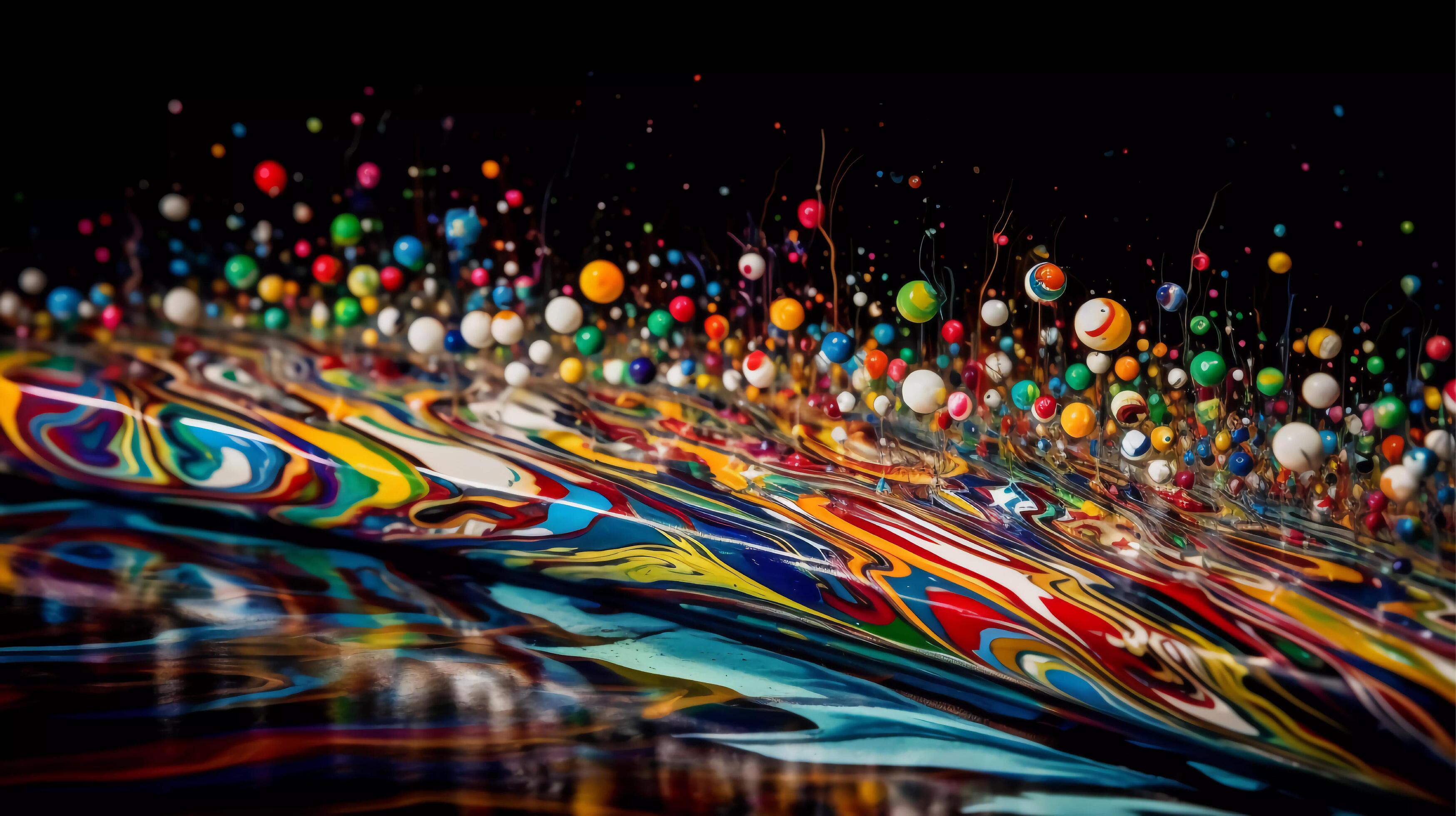 Photon Wave Marble, dynamic motion, luminescent colors, fluid design, contemporary aesthetic Ai